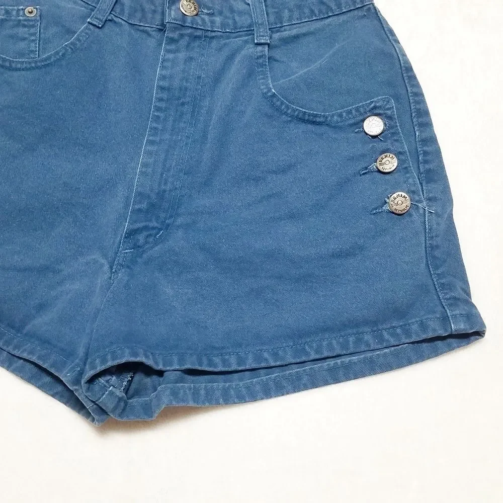 VINTAGE 80s Denim Republic Blue Daisy Duke Shorts